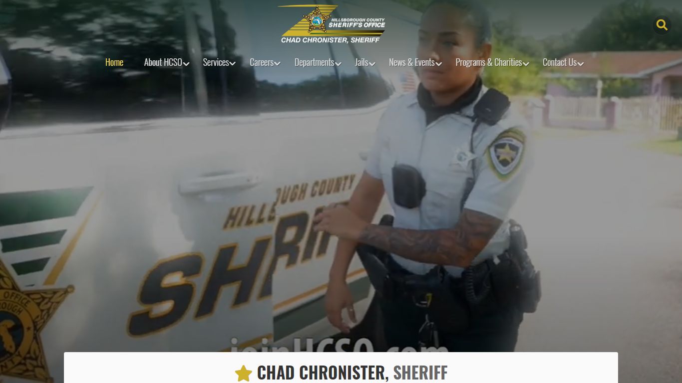 HCSO Hillsborough County Sheriff's Office, Sheriff Chad Chronister ...